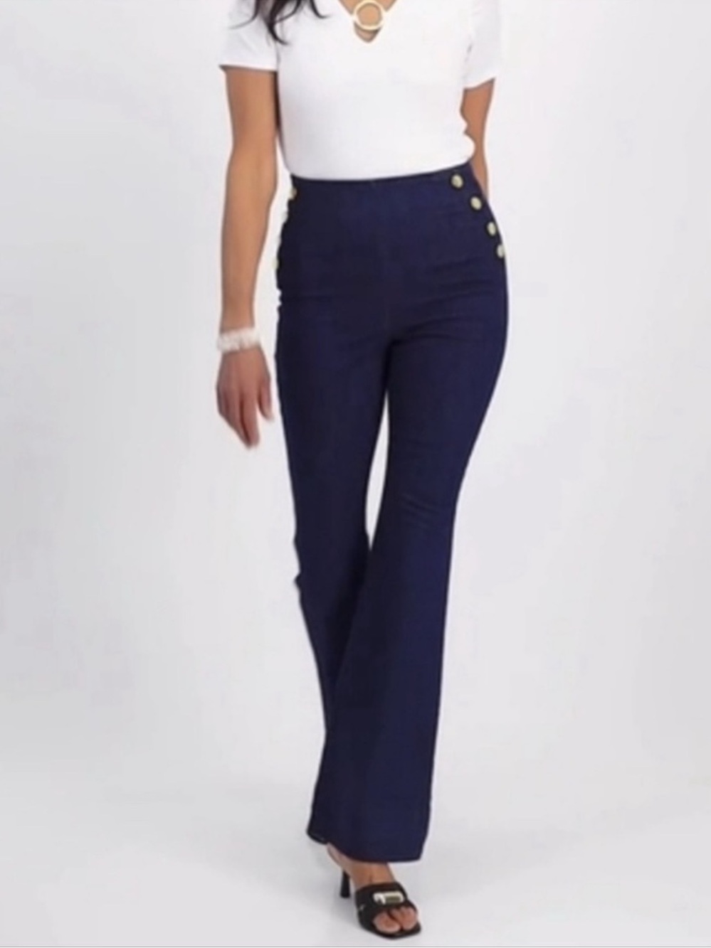 NWOT INC International Concepts High Rise Flare Leg Jeans